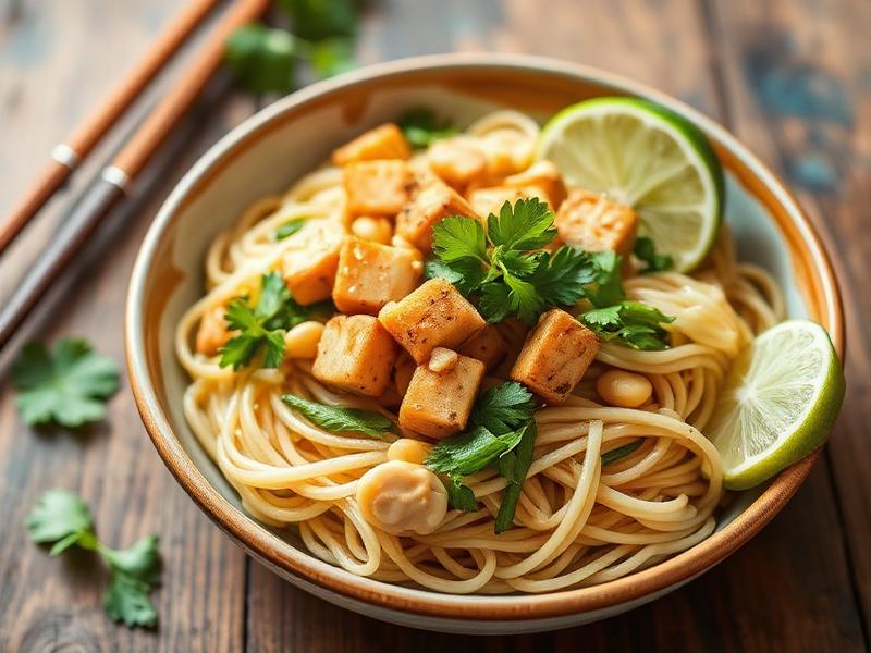 Veganes Pad Thai mit Limette