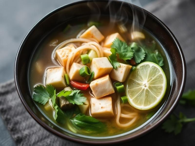 Vegane Pho-Suppe mit Tofu