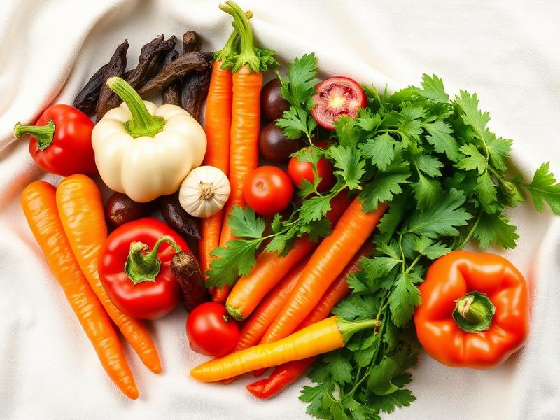 Frisches Gemüse und Kräuter als Symbol für Gesundheit